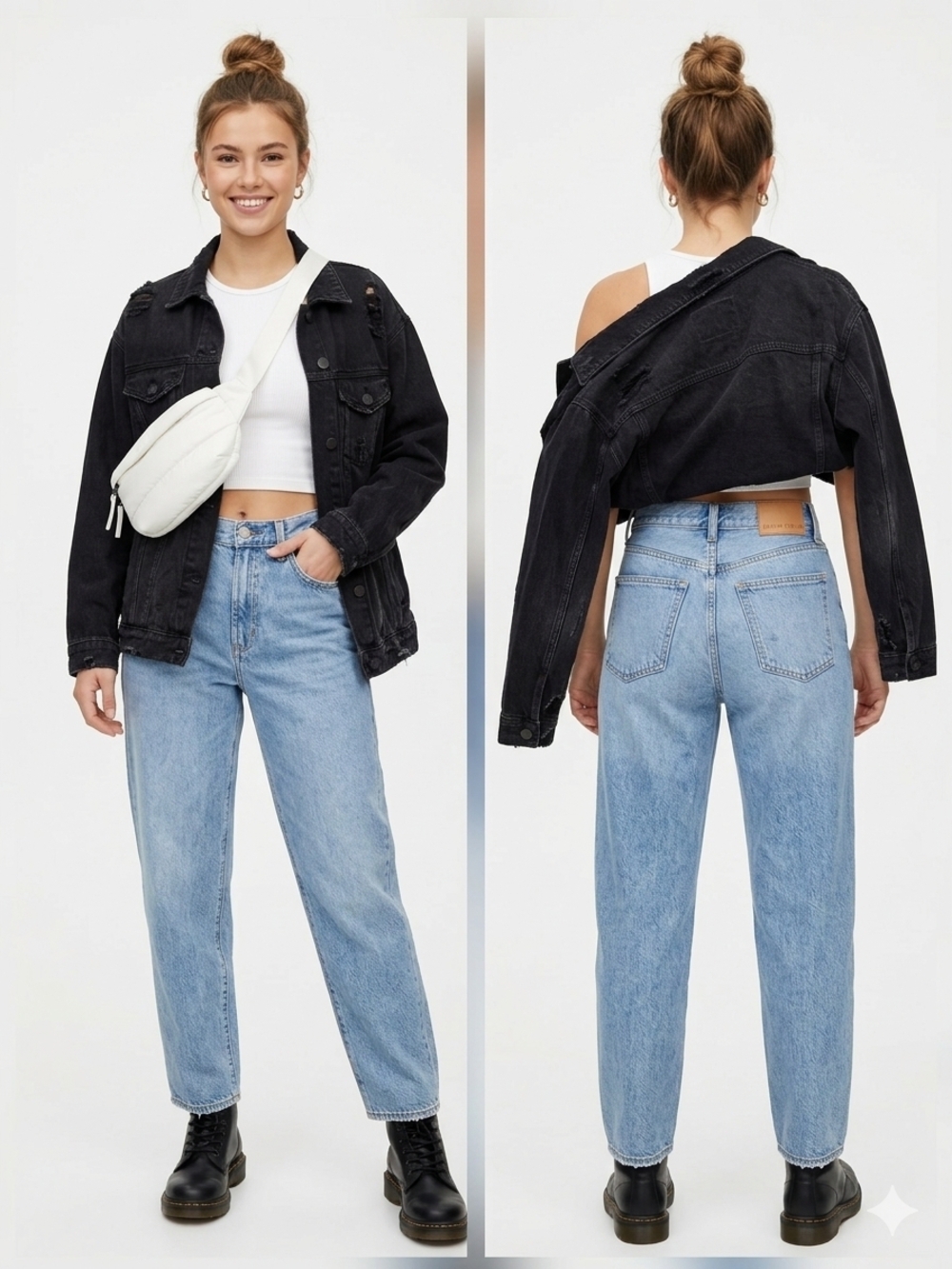 Aritzia Denim Forum The '90s Marlo Hi-Rise Baggy Jean Size 24-25 - Picture 4 of 10